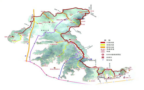 北山游步道超过百裏