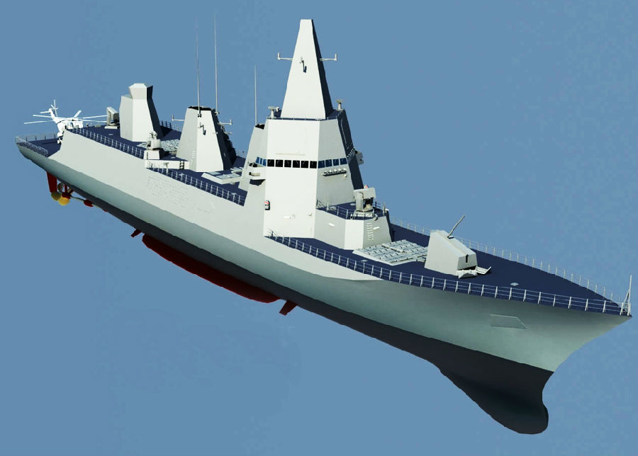 媒体:中国将建1.2万吨级055驱逐舰具划时代意义(图)