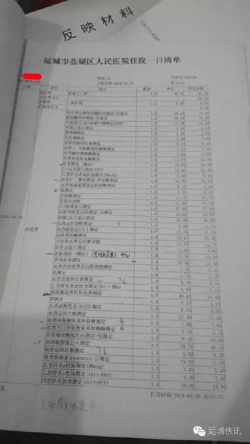 盐湖区人民医院乱收费 涉嫌套取新农合资金