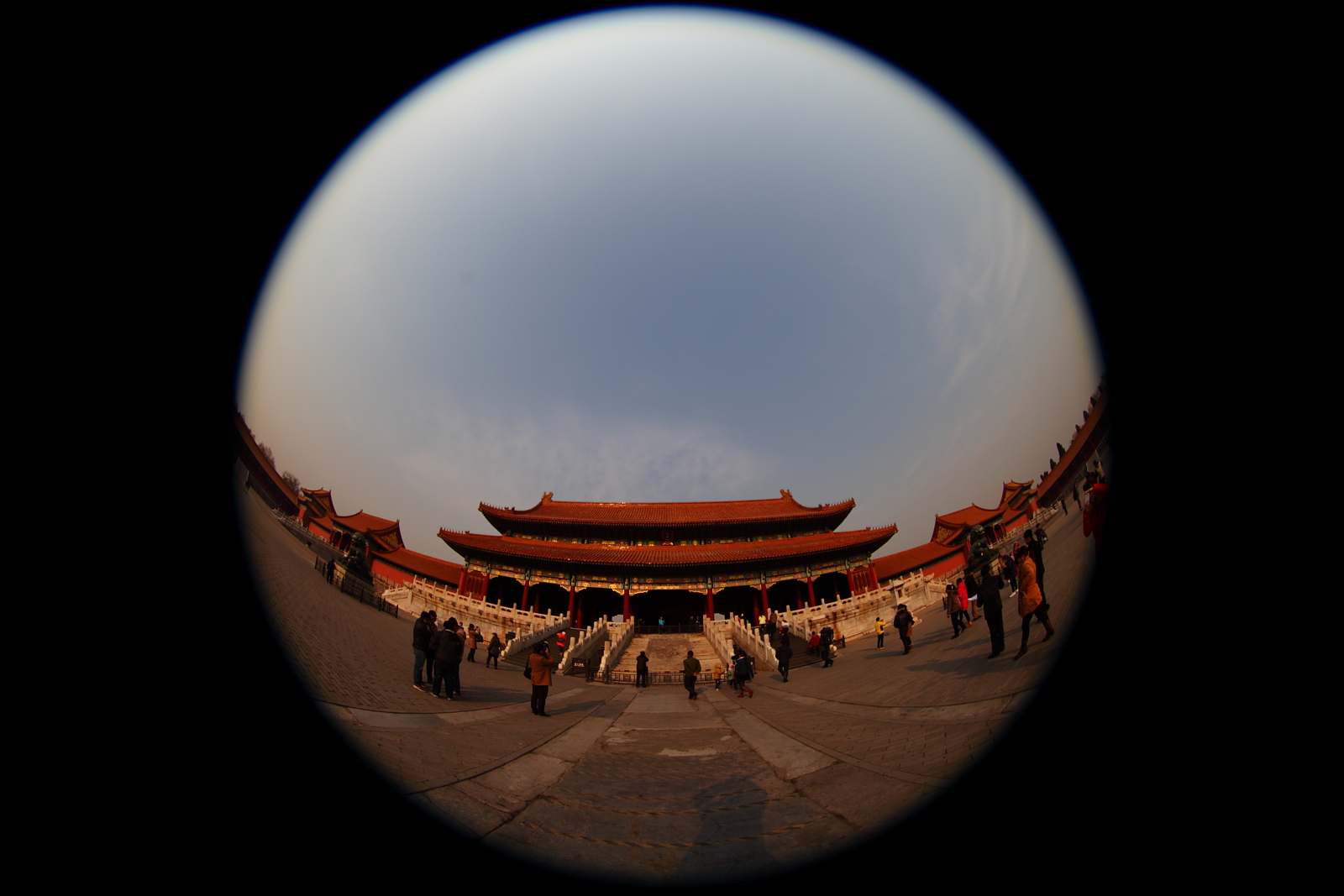 【北京冬韵】永远的故宫---鱼眼镜随拍中轴线