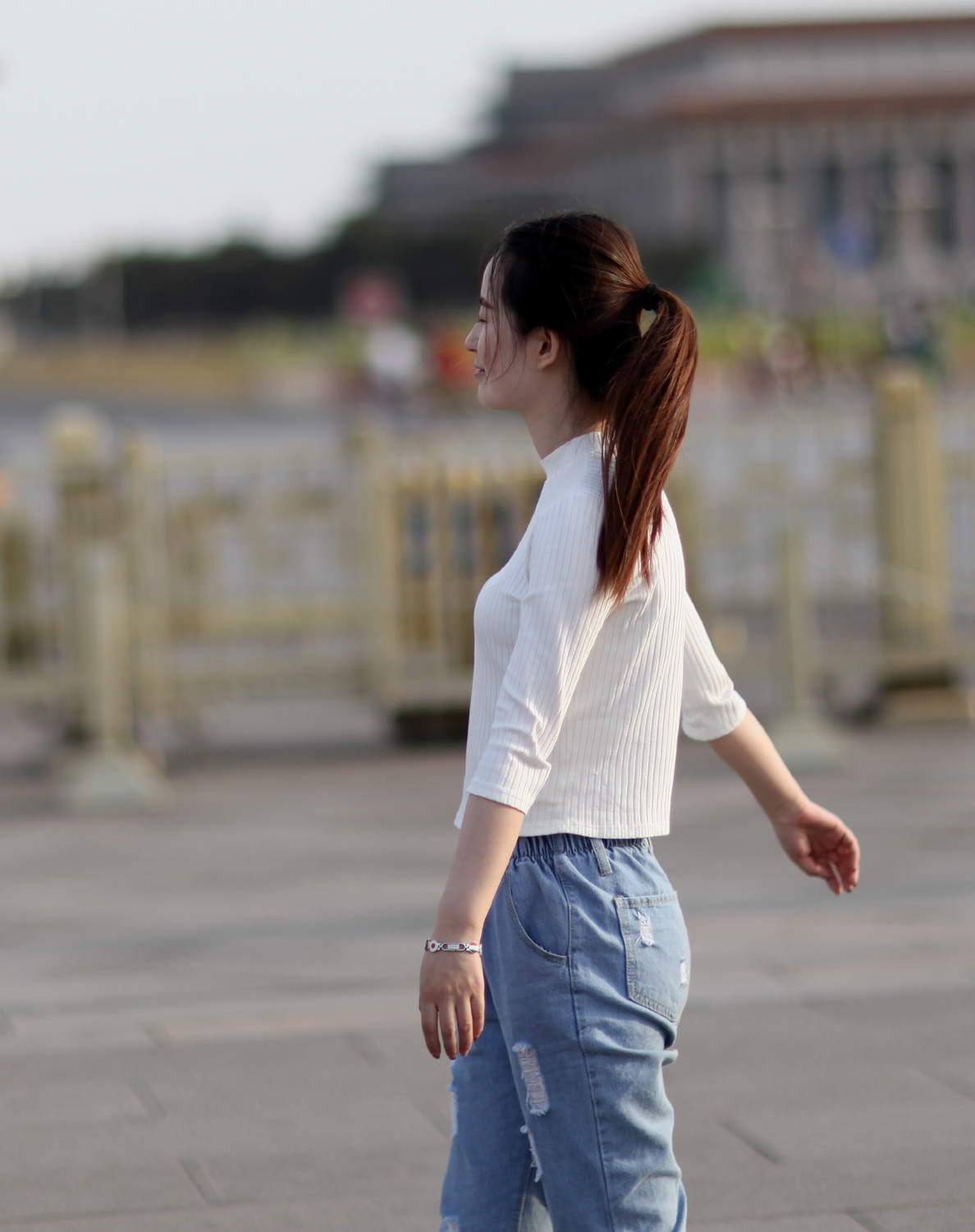 夏日,天安门前街拍