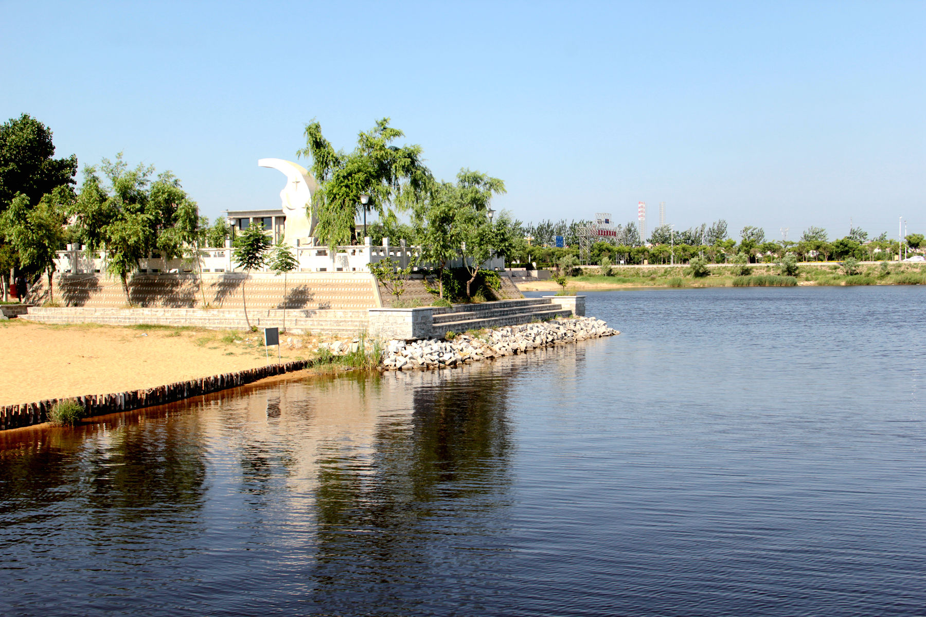 龙口道恩湖公园风景