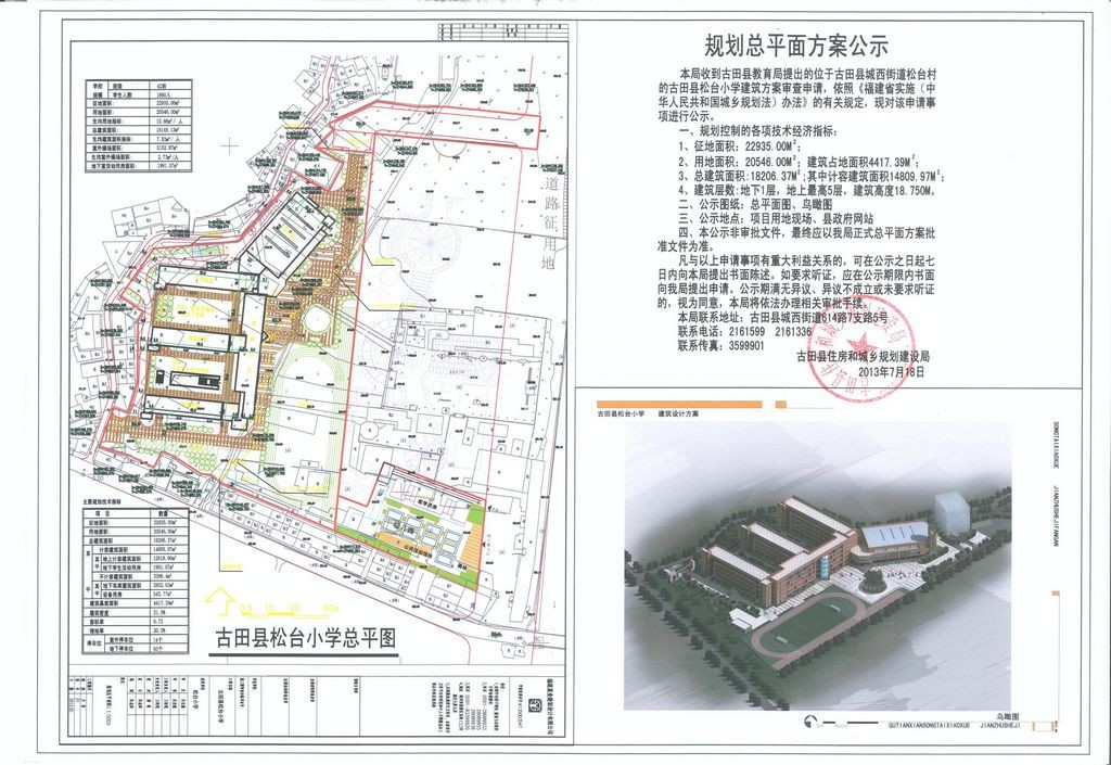 福建省宁德市古田县城西街道松台村被征地中的不良状态--请有关领导