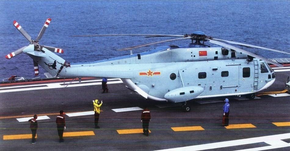 网上图片曝光中国最新反潜直升机