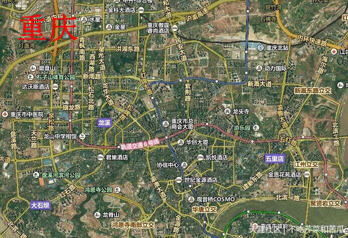 从卫星图像分析:重庆城市规划的最大特色